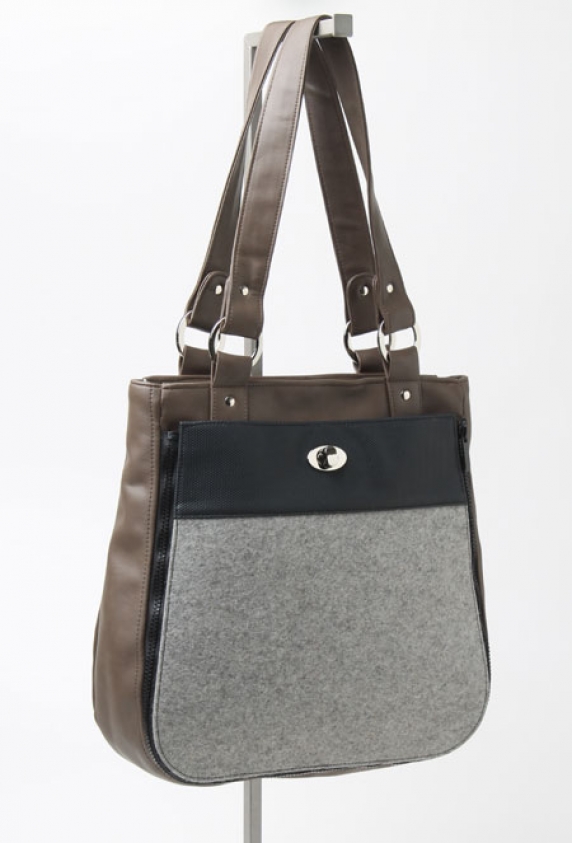 Tote with Felt Pocket