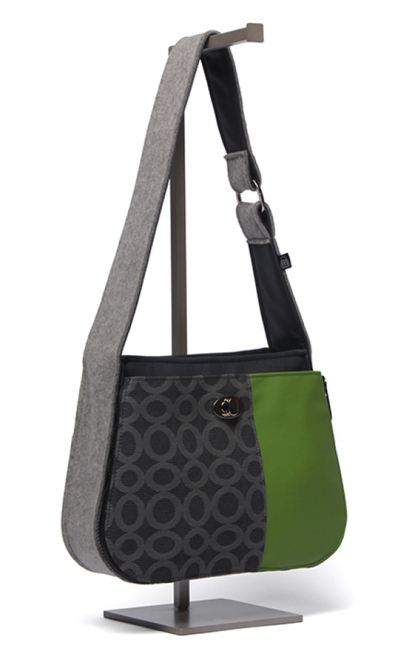 Multi-Stripe Peapod Shown on Handbag