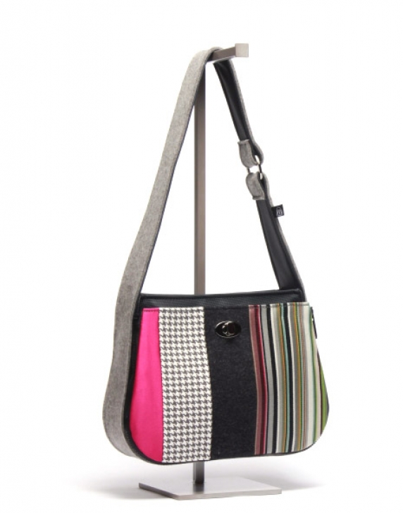 Multi-Stripe Menswear Shown on Handbag