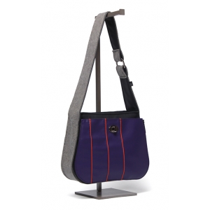 Handbag - Multi-Stripe in Purple Squash
